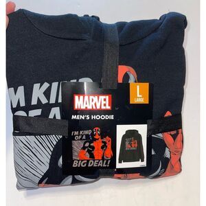 Marvel Deadpool I'm “Kind of a Big Deal”‎ Hoodie Sweatshirt (Size L)